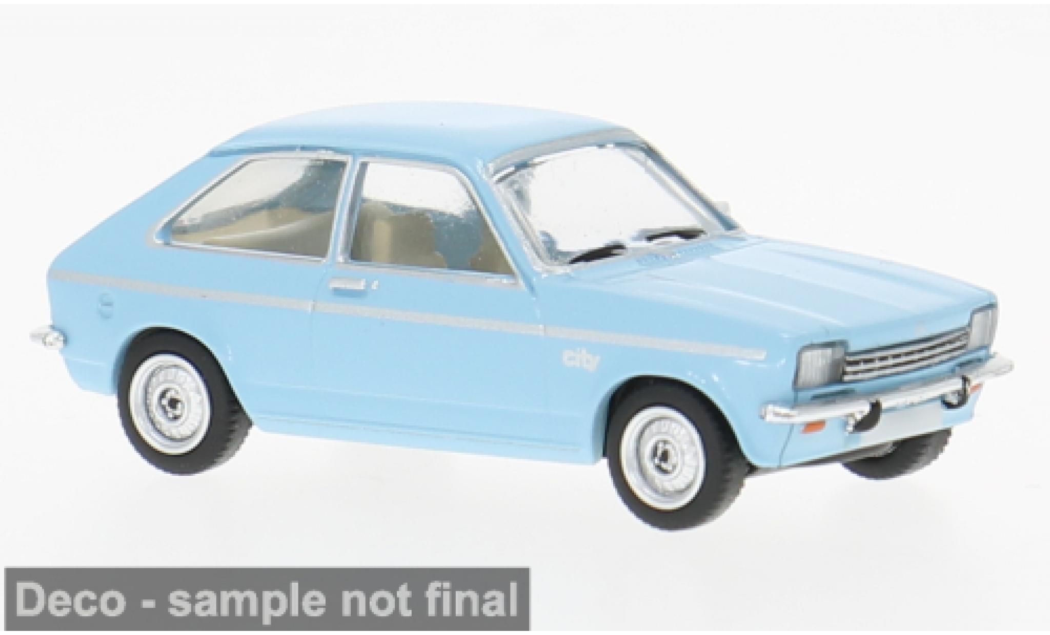 Opel Kadett 1/87 PCX87 C City blauw 1975 1:87 modelauto