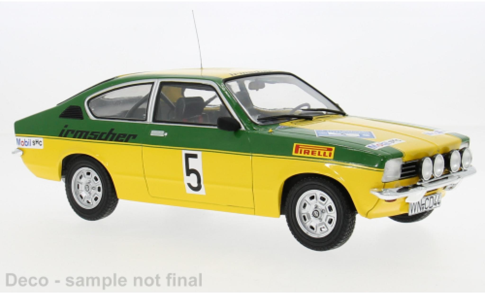 Opel Kadett 1/18 MCG C Coupe GT/E International Sachs Winter Rallye 1976 #5 W.Smolej/C.Geistd&ouml;rfer 1:18 modelauto