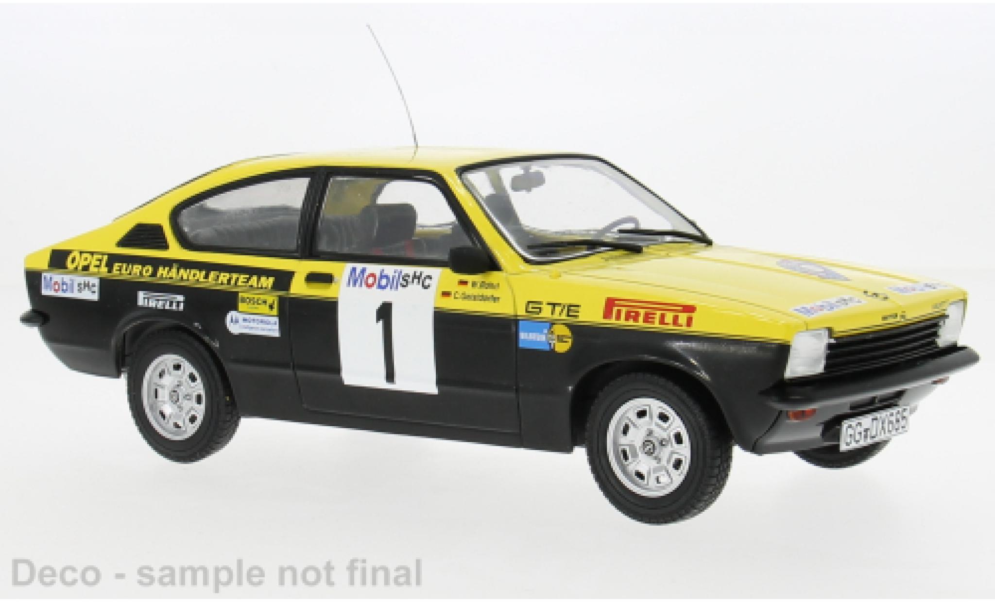 Opel Kadett 1/18 MCG C Coupe GT/E Westfalen-Lippe Rallye 1977 #1 W.R&ouml;hrl/C.Geistd&ouml;rfer 1:18 modelauto