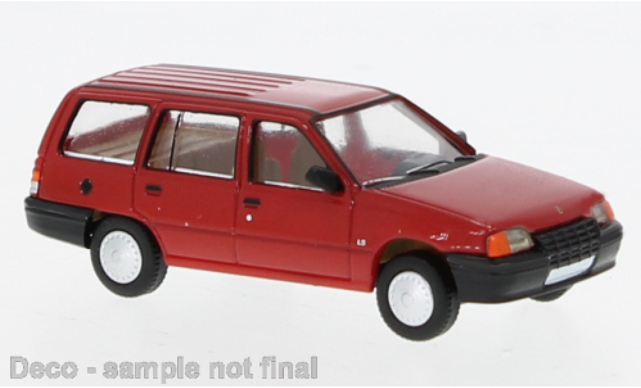 Opel Kadett 1/87 PCX87 E Carav rood 1:87 modelauto