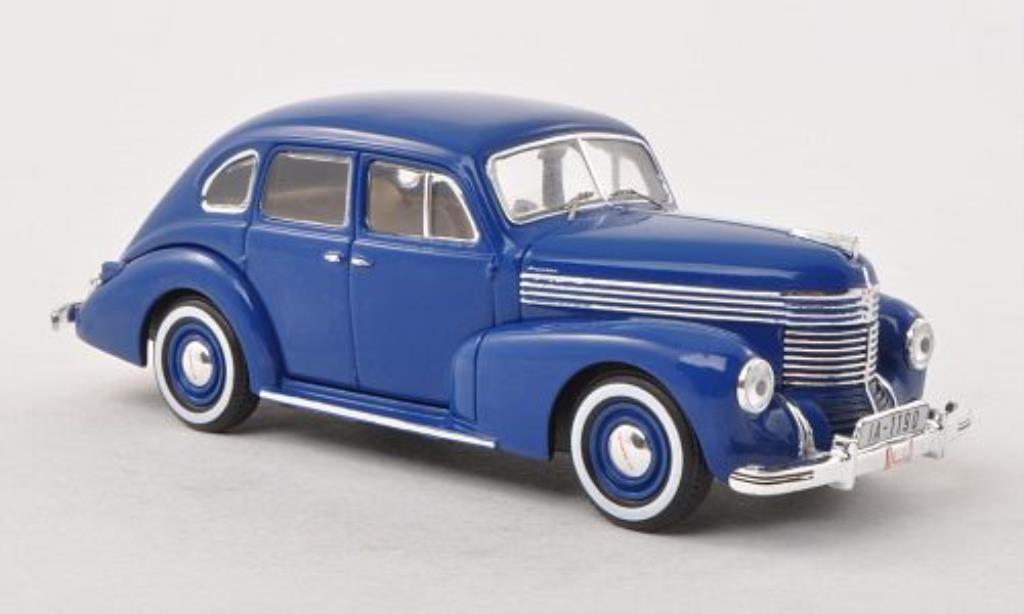 Opel Kapitan 1/43 IXO blauw II. Baureihe 1950 modelauto