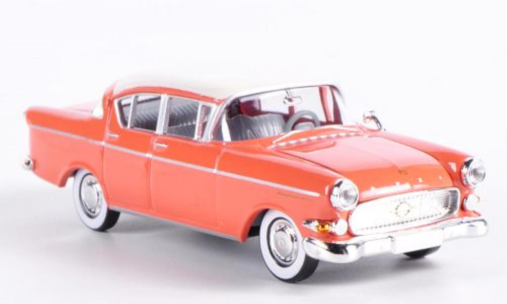 Opel Kapitan 1/87 Brekina P2.5 lachs/wit modelauto