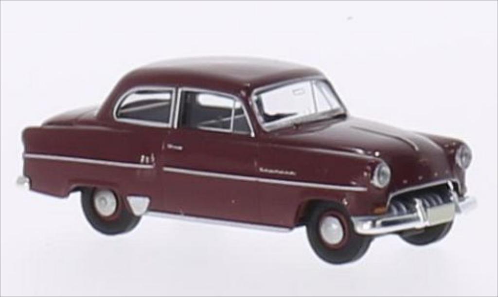 Opel Olympia 1/87 Brekina Sedan rood modelauto