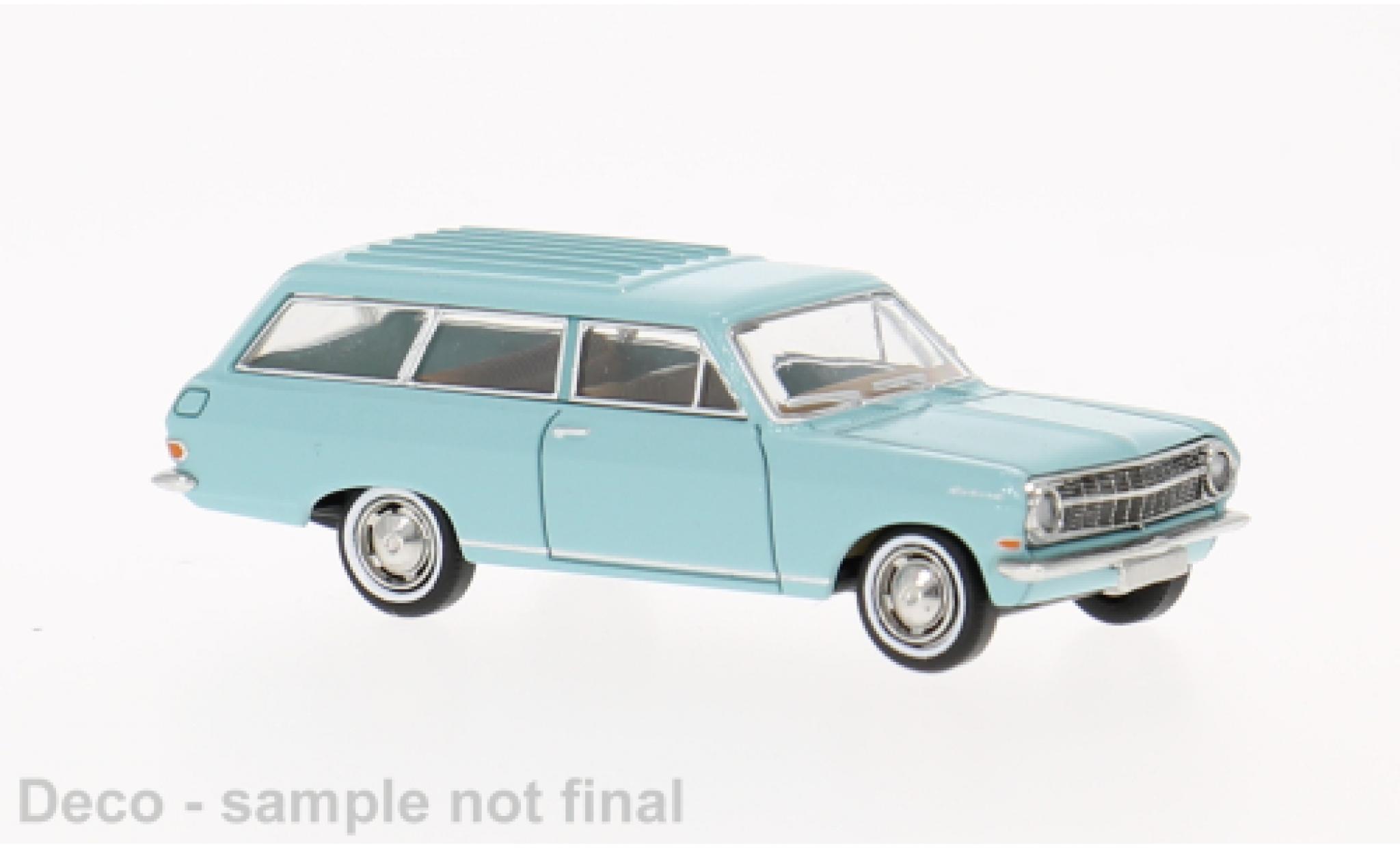 Opel Rekord 1/87 Brekina A Caravan turquoise 1963 1:87 modelauto