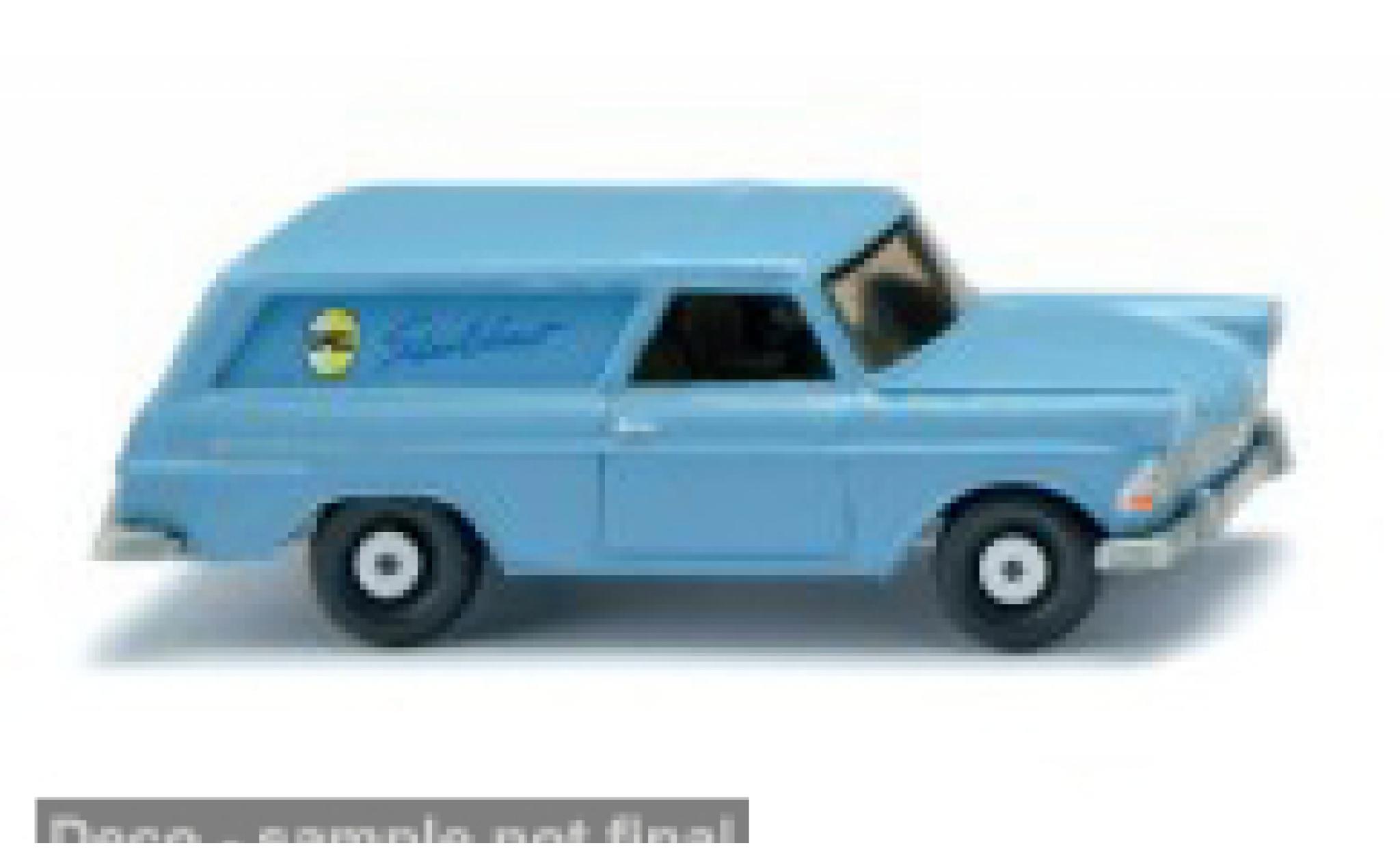 Opel Rekord 1/87 Wiking Caravan blauw 1960 1:87 modelauto