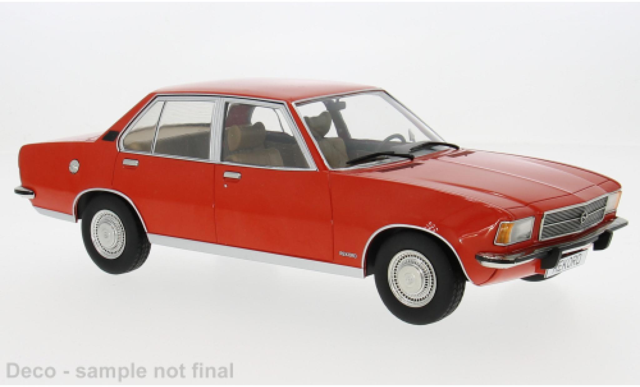 Opel Rekord 1/18 MCG D rood 1972 1:18 modelauto