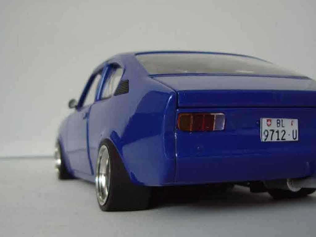 Opel Kadett C coupe sr 1976 blauw 1/18 Minichamps
