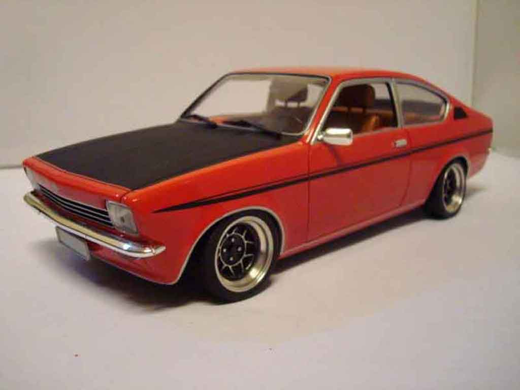 Opel Kadett C coupe sr 1976 rood 1/18 Minichamps