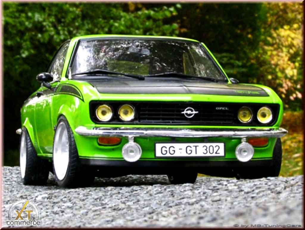 Opel Manta 1/18 Norev gt/e grun 1975 jantes bbs bords larges modelauto