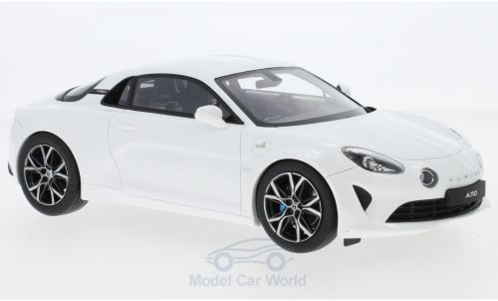 Alpine A110 1/18 Ottomobile Pure metallic wit 2018 modelauto