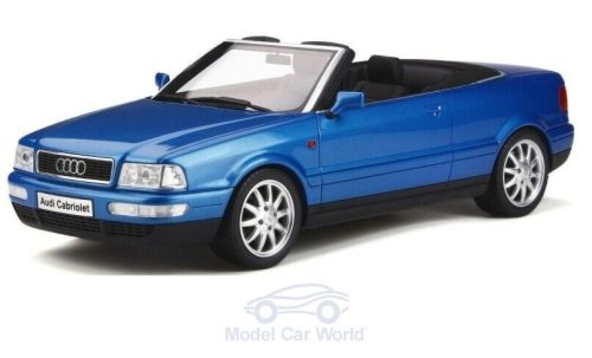 Audi 80 1/18 Ottomobile Cabriolet metallic blauw modelauto
