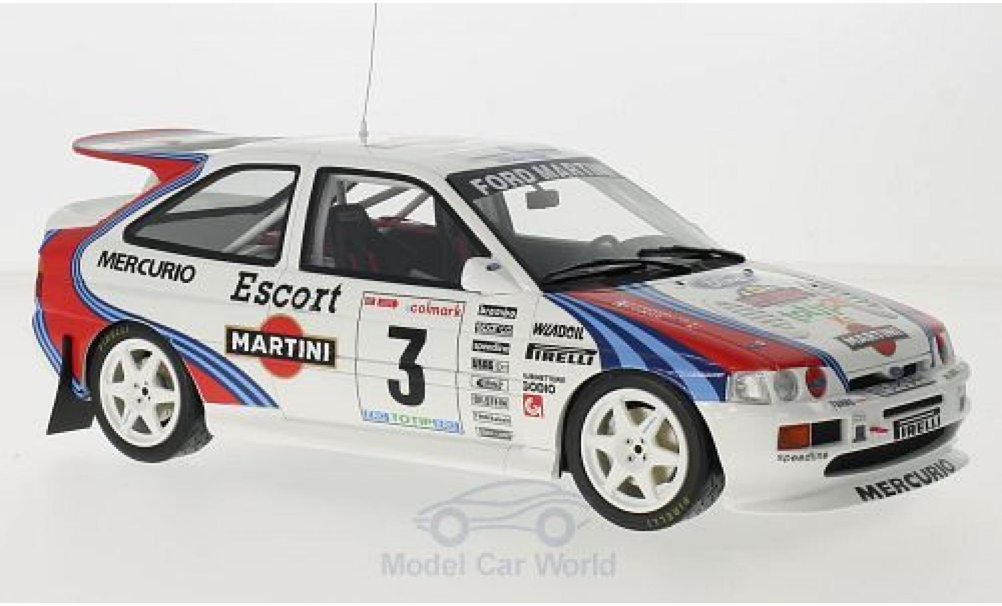 Ford Escort 1/18 Ottomobile RS Cosworth Gr.A No.3 Martini Rallye Mille Miglia 1995 F.Cunico/S.Evangelisti modelauto