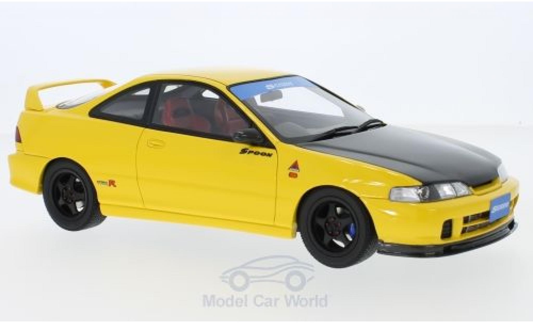Honda Integra 1/18 Ottomobile (DC2) Spoon geel/zwart RHD 1998 modelauto