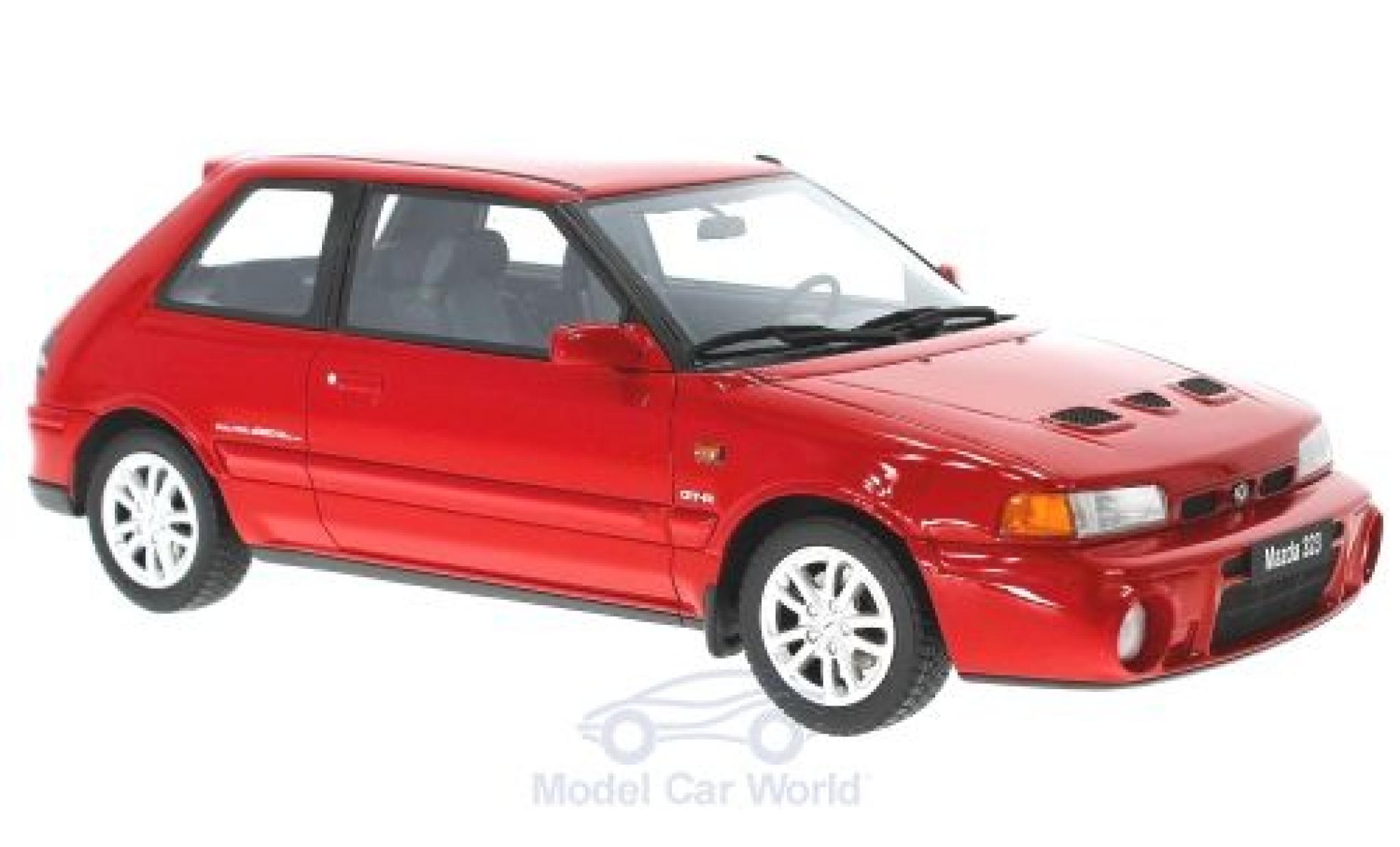 Mazda 323 1/18 Ottomobile GT-R rood 1992 modelauto