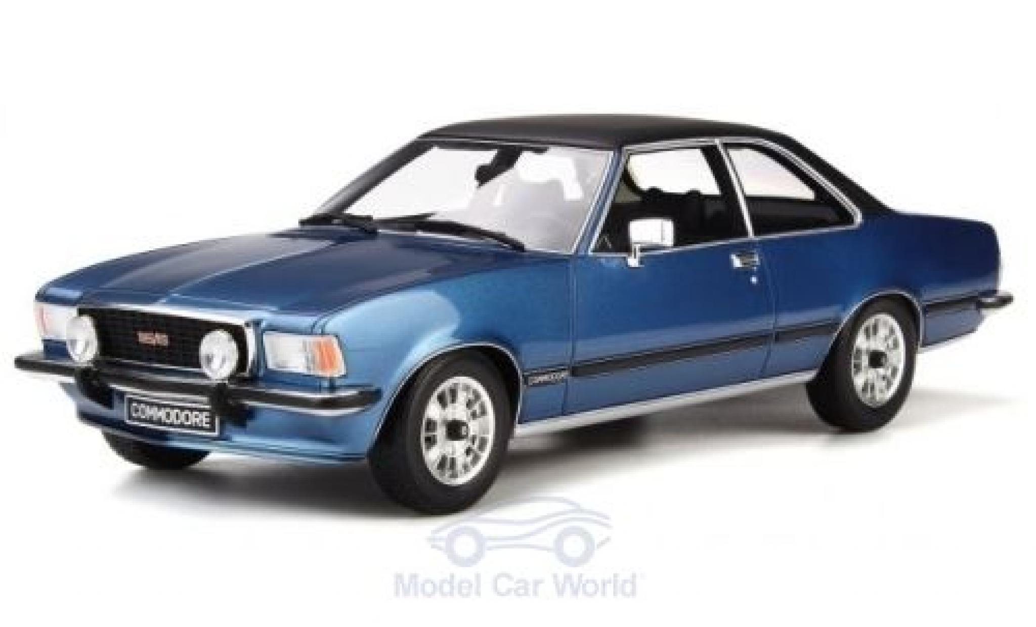 Opel Commodore 1/18 Ottomobile B GS/E metallic blauw/zwart 1977 modelauto