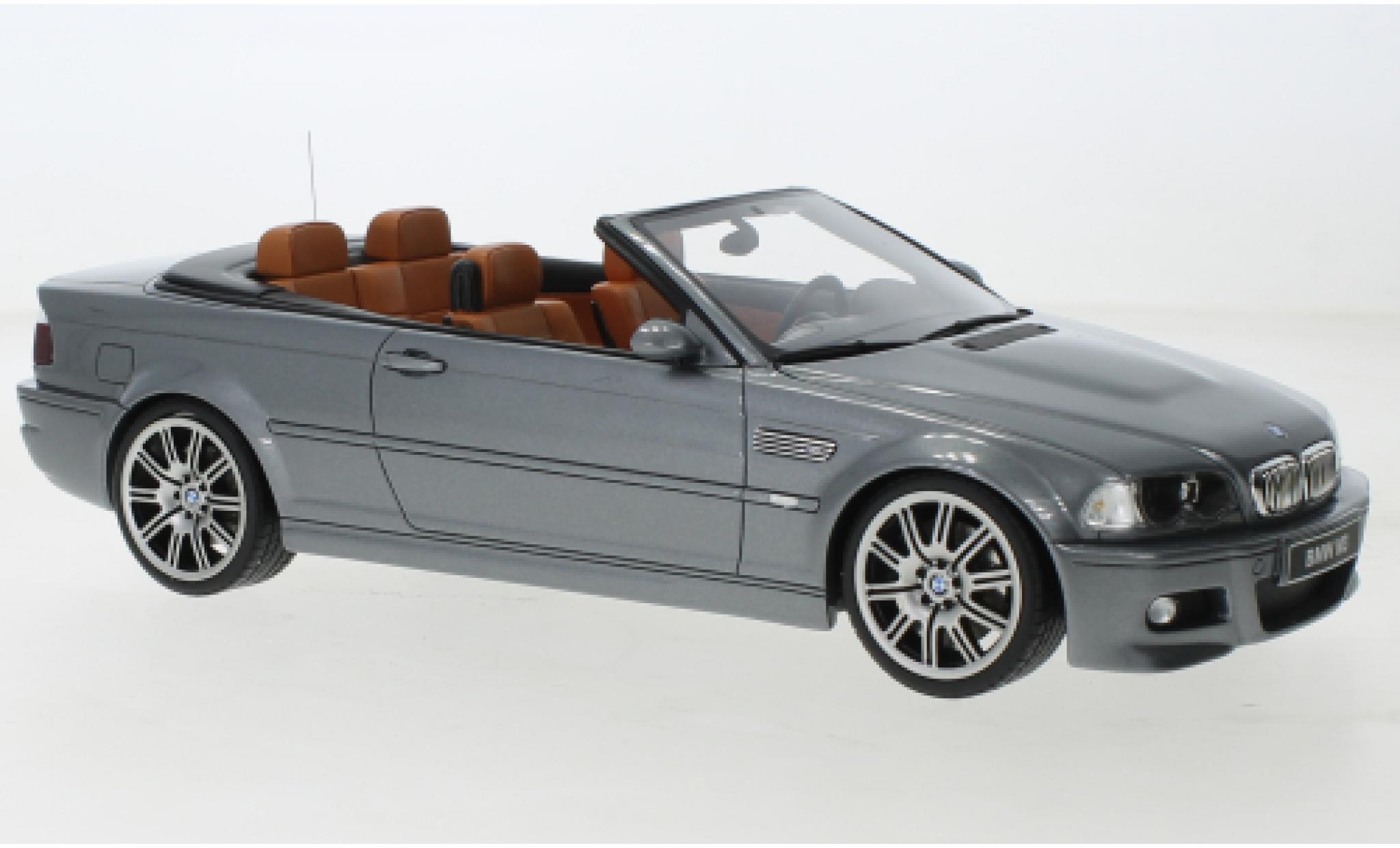Bmw M3 1/18 Ottomobile (E46) cabriolet metallic grijs 2004 modelauto