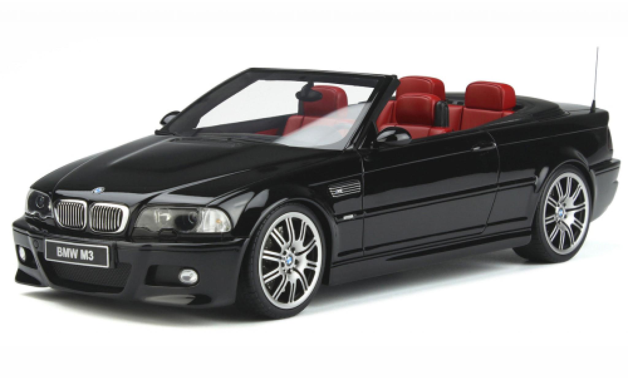 Bmw M3 1/18 Ottomobile (E46) Cabriolet zwart 2004 modelauto