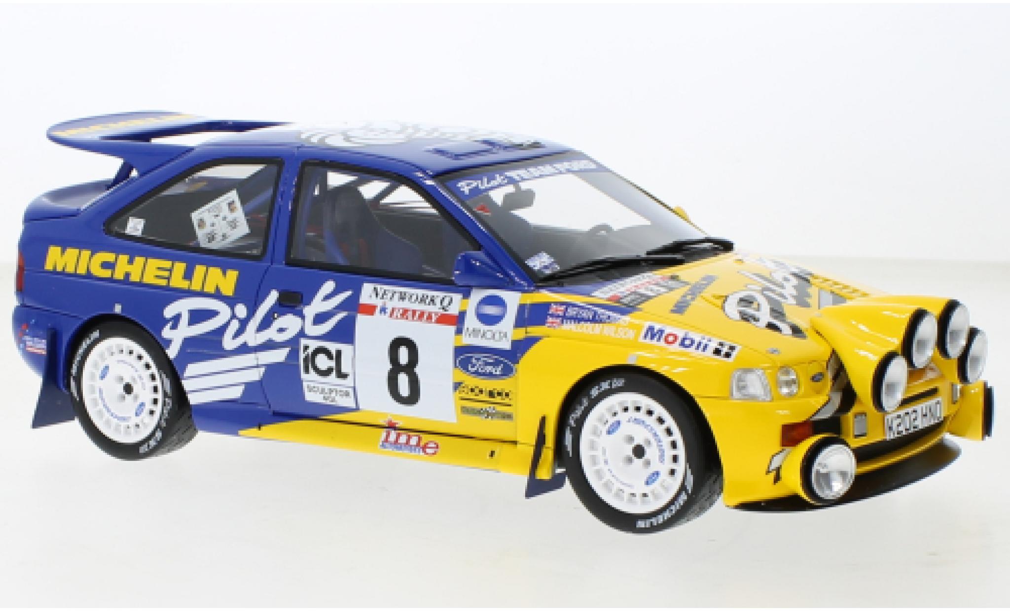 Ford Escort 1/18 Ottomobile RS Cosworth No.8 Michelin Rallye WM RAC Rallye 1993 modelauto