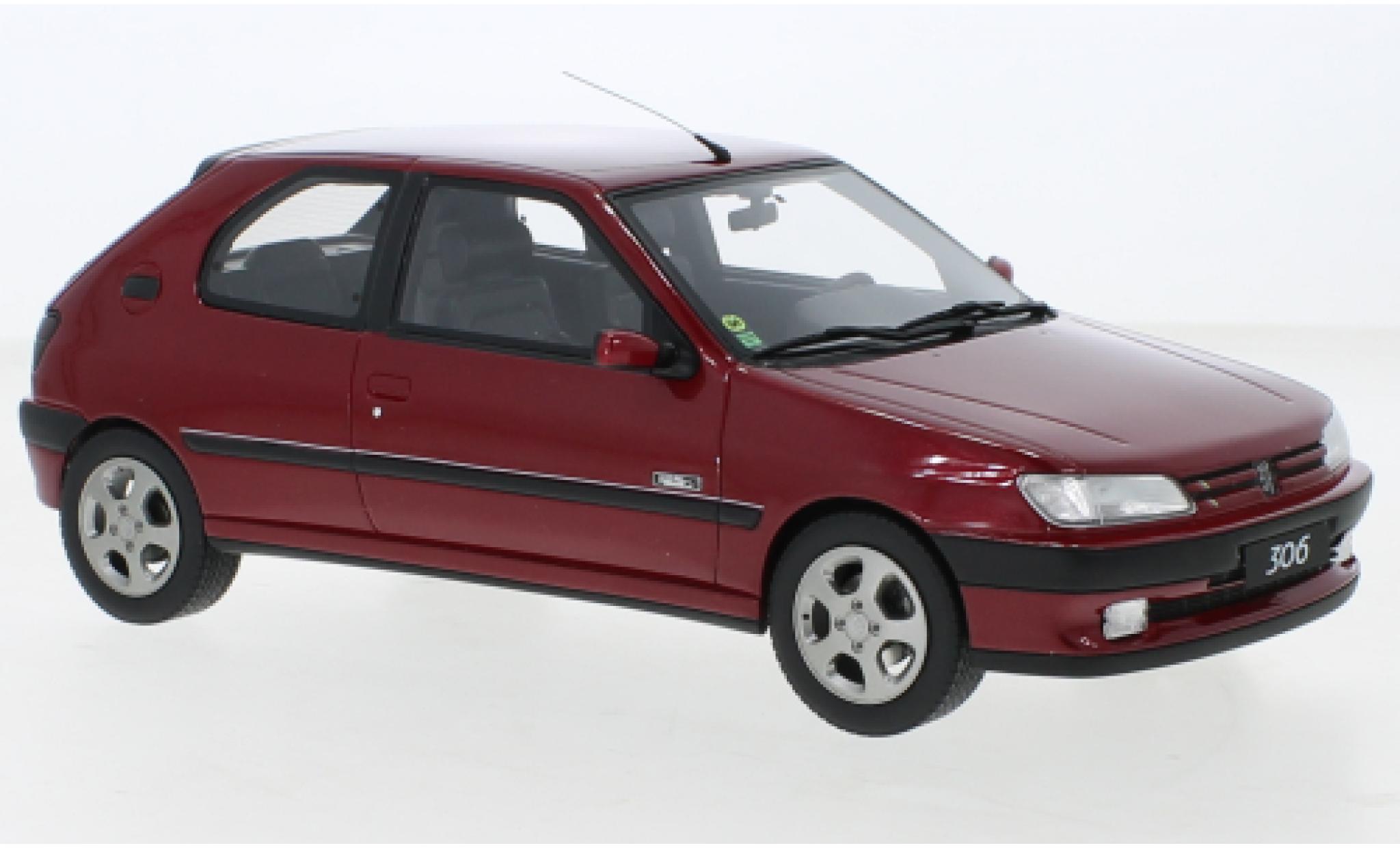 Peugeot 306 1/18 Ottomobile S16 Le Mans rood 1994 modelauto