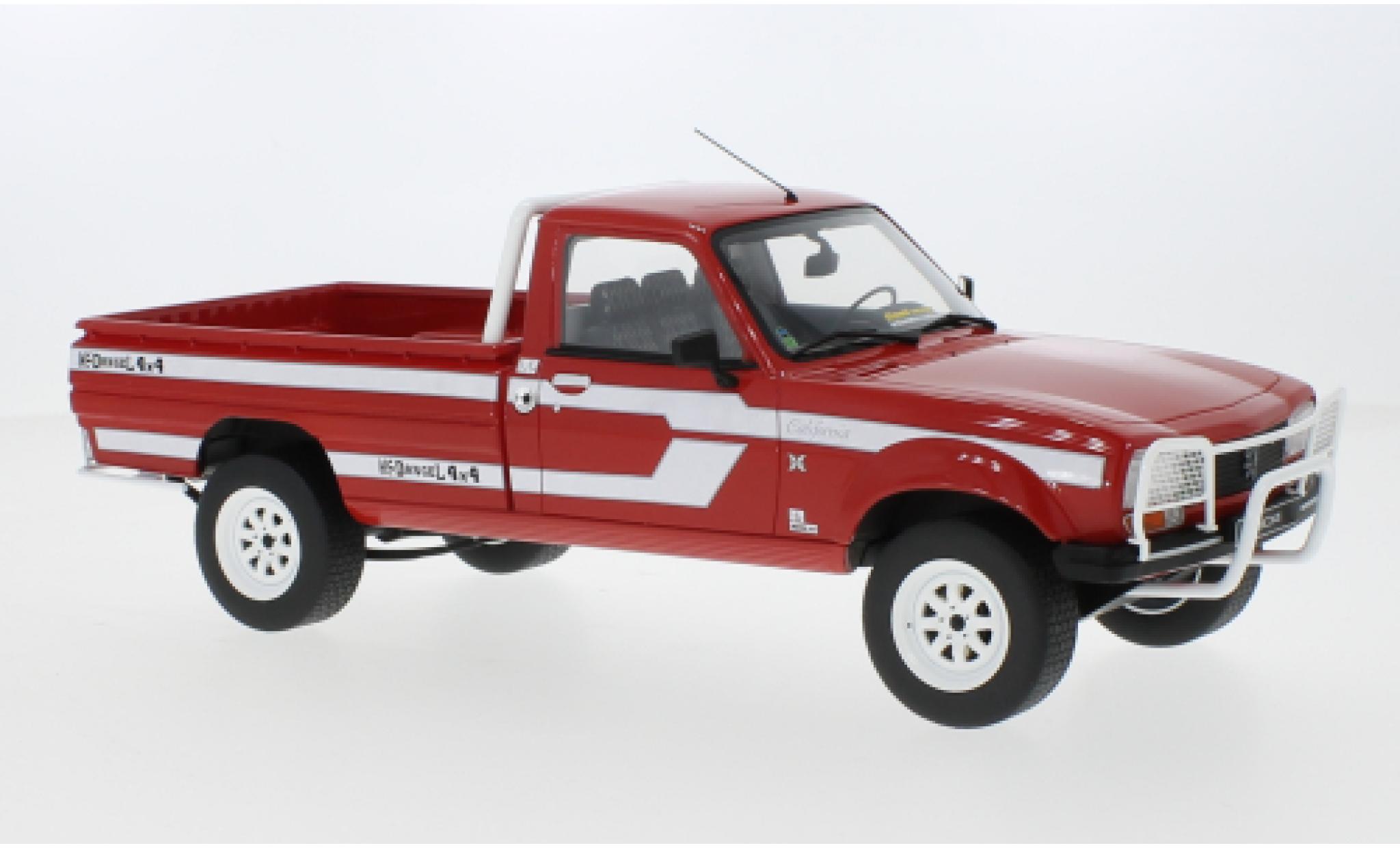 Peugeot 504 1/18 Ottomobile Pick Up Dangel rood 1993 modelauto