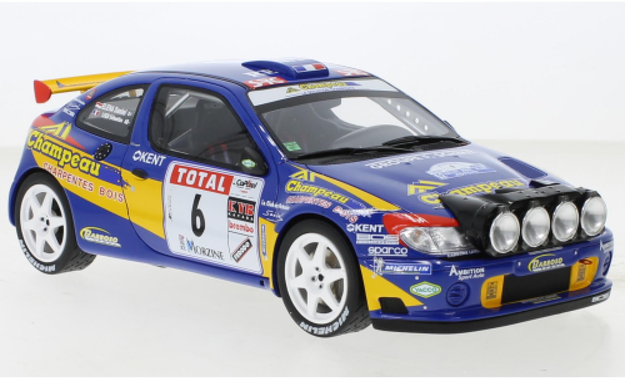 Renault Megane 1/18 Ottomobile Maxi No.6 Rally du Mont Wit 2000 modelauto