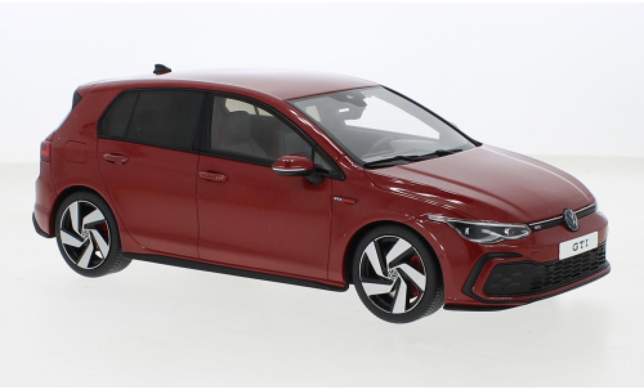 Volkswagen Golf 1/18 Ottomobile VIII GTI metallic rood 2021 modelauto