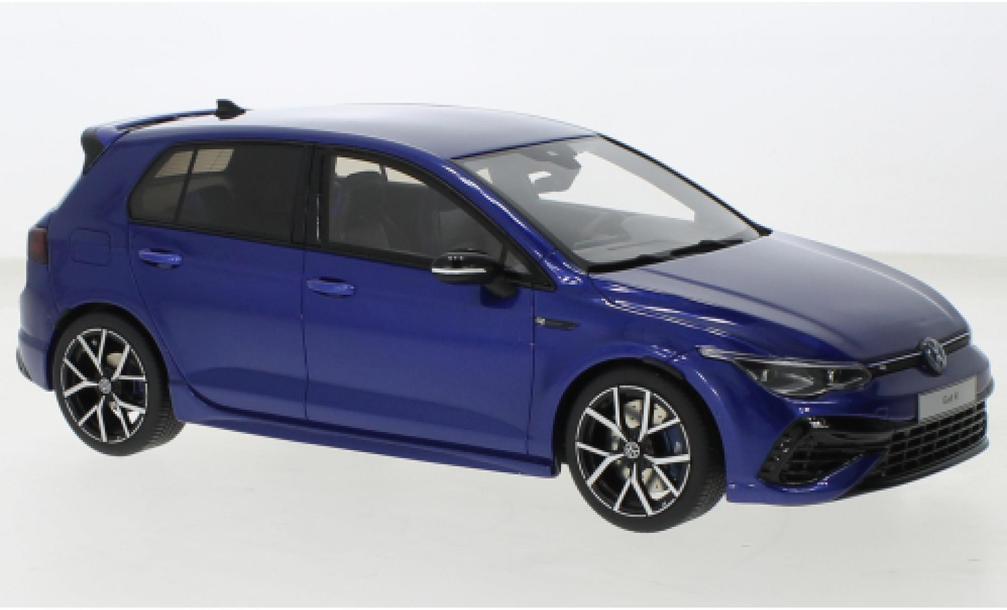 Volkswagen Golf 1/18 Ottomobile VIII R metallic blauw fonc&eacute; 2021 modelauto