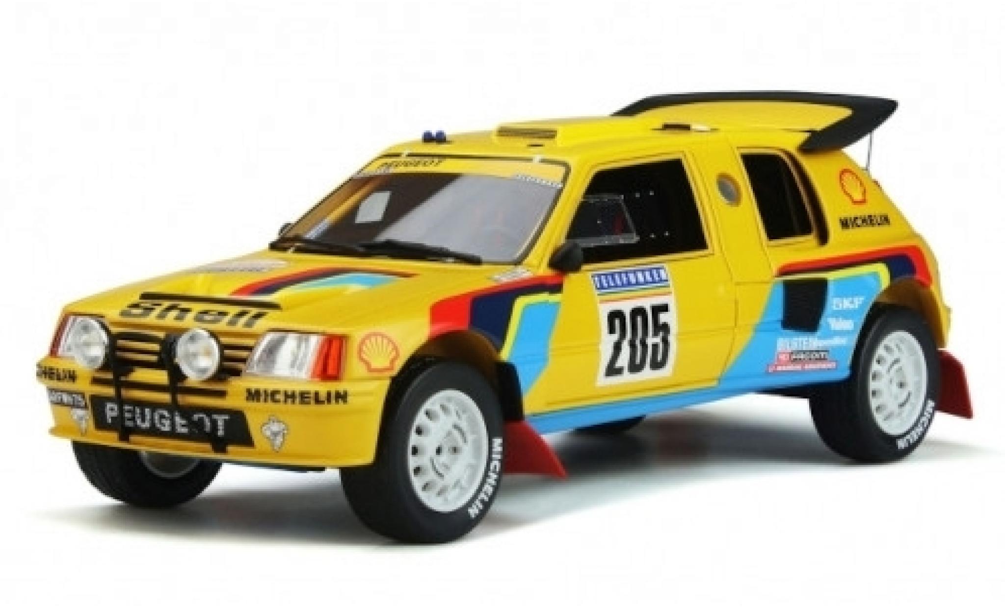 Peugeot 205 1/18 Ottomobile T16 Grand Raid No. S Rally Paris Dakar 1987 A.Vatanen/B.Giroux modelauto