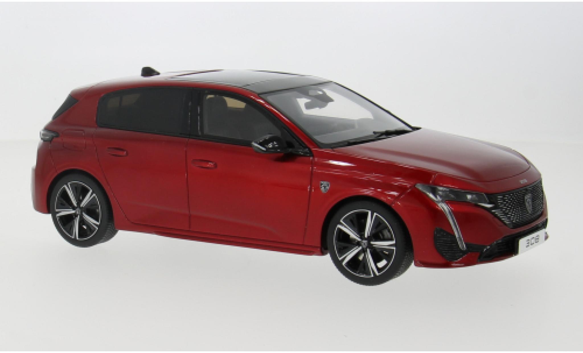 Peugeot 308 1/18 Ottomobile GT rood 2022 1:18 modelauto