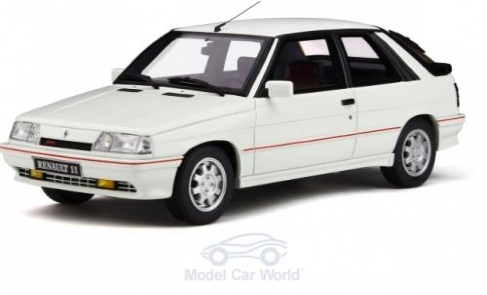 Renault 11 1/18 Ottomobile Turbo (Phase 2) wit 1987 modelauto