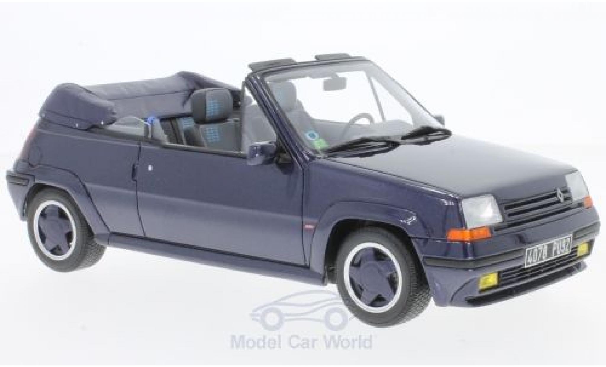 Renault 5 1/18 Ottomobile GT Turbo Cabriolet by EBS metallic blauw 1990 modelauto