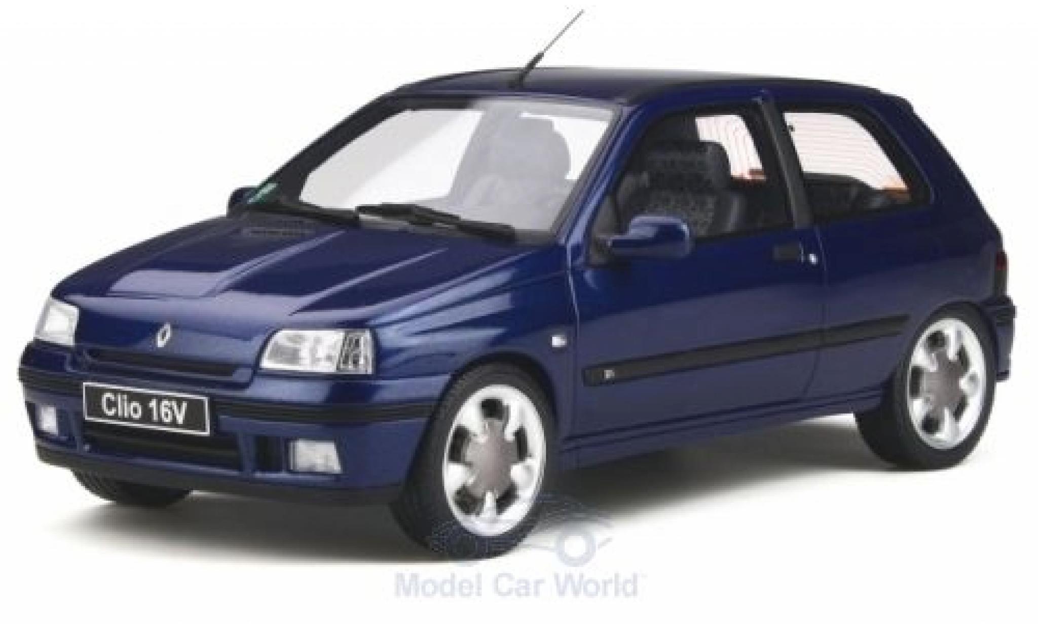Renault Clio 1/18 Ottomobile 16V (Phase 2) metallic blauw 1995 modelauto