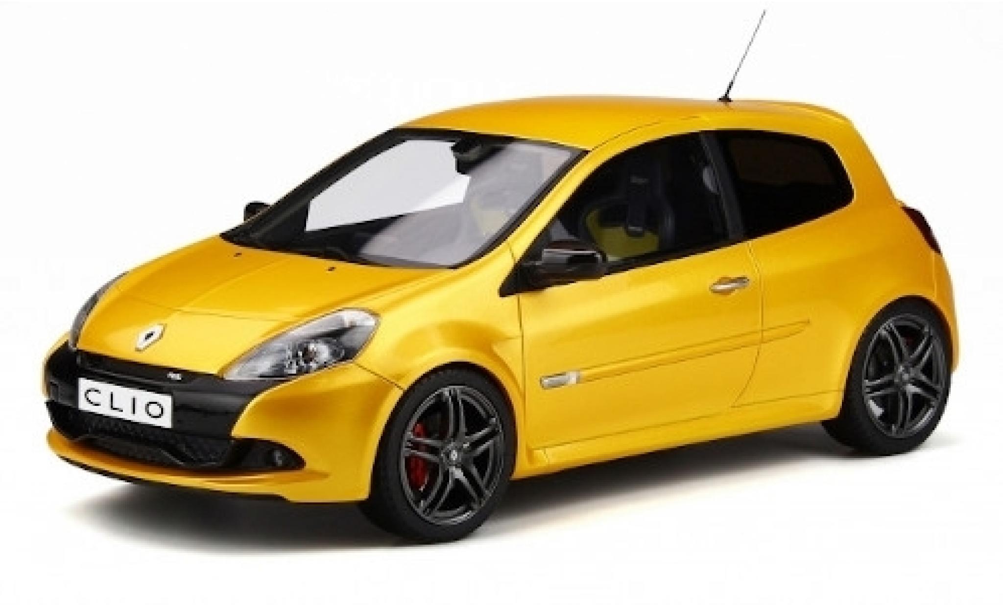 Renault Clio 1/18 Ottomobile 3 RS Phase 2 Sport Cup metallic geel 2010 modelauto