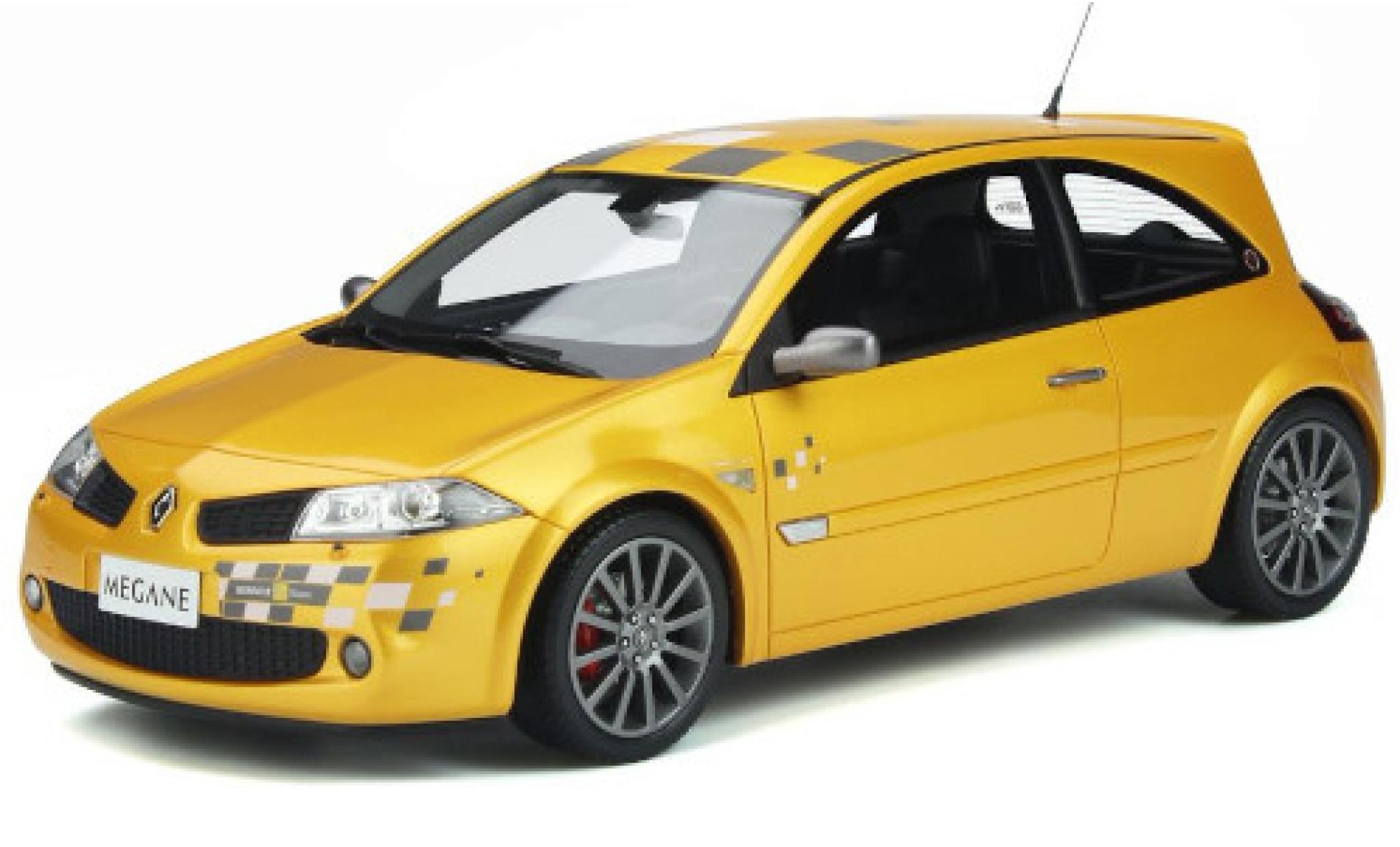 Renault Megane 1/18 Ottomobile 2 R.S. F1 Team Edition metallic geel 2006 modelauto