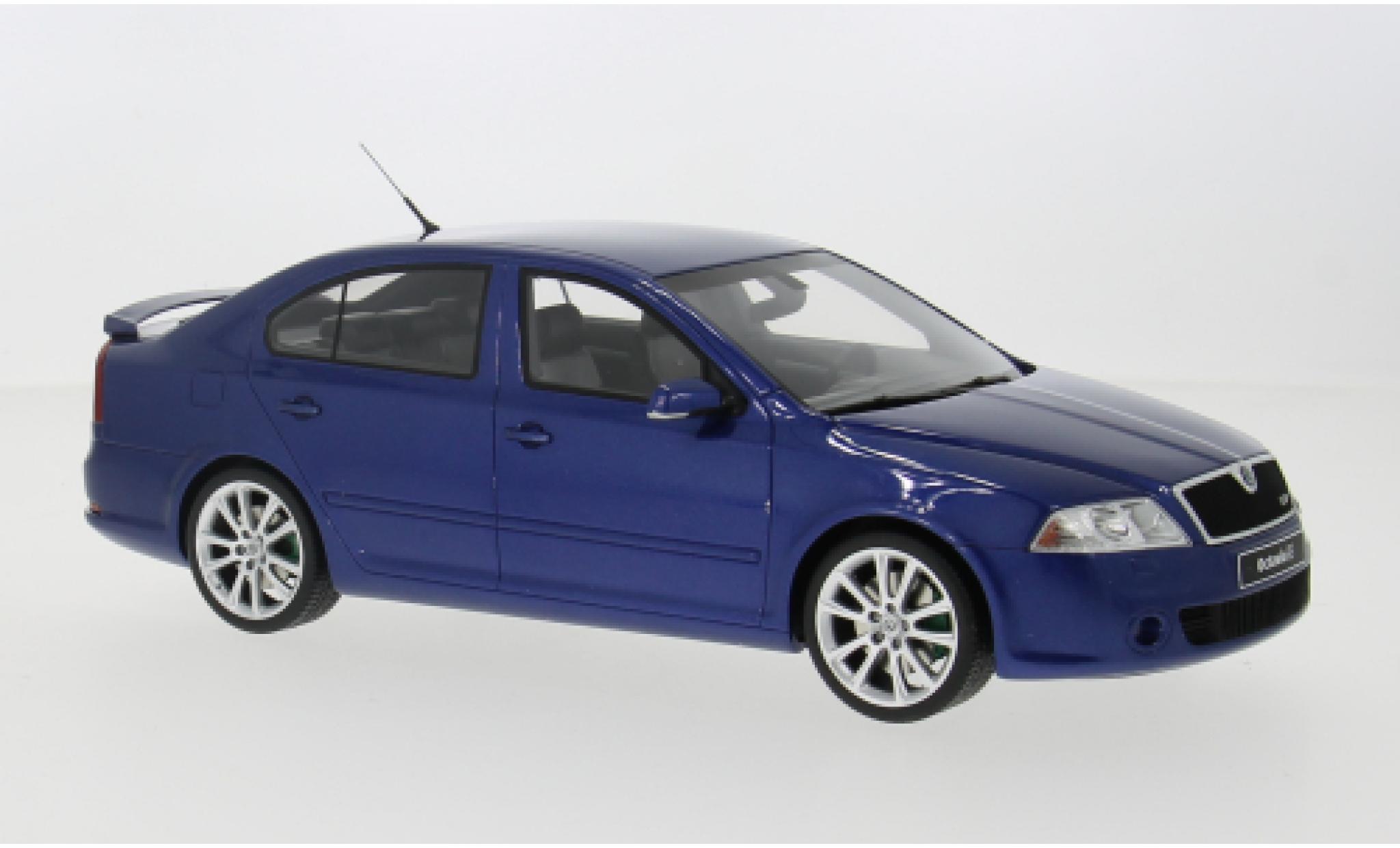 Skoda Octavia 1/18 Ottomobile RS 2.0 TFSI blauw 2006 1:18 modelauto