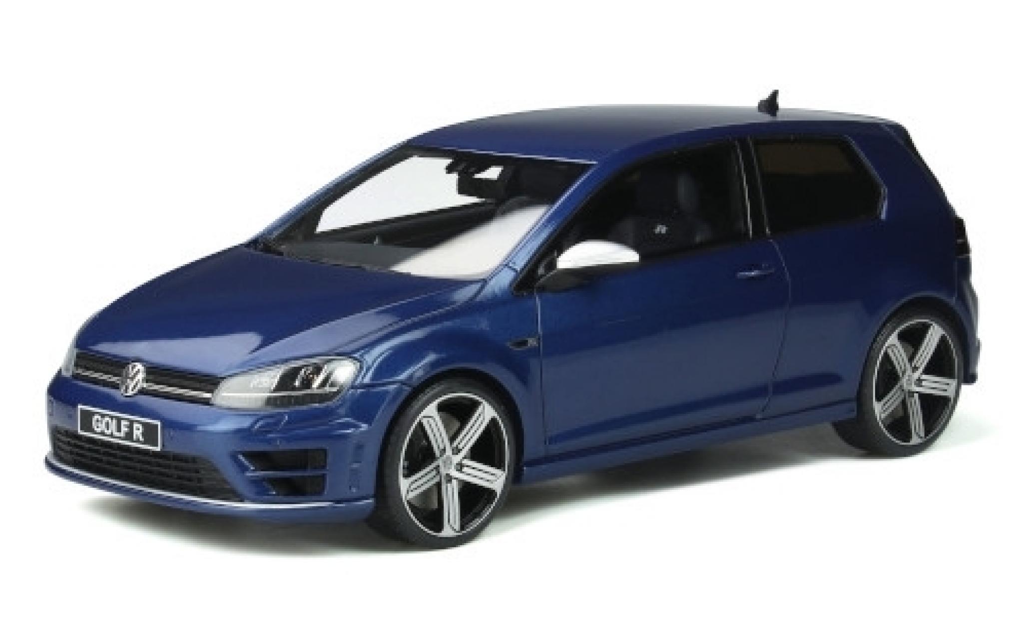 Volkswagen Golf 1/18 Ottomobile VII R metallic blauw 2014 modelauto