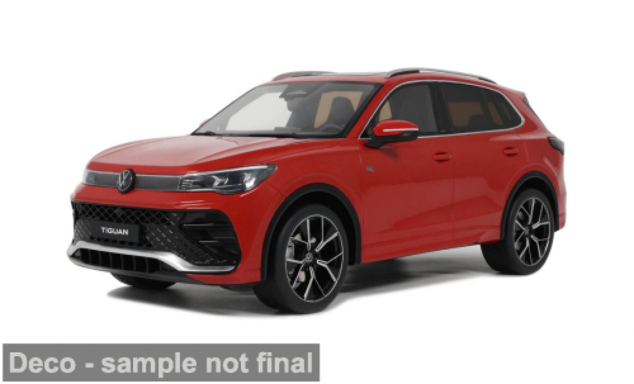 Volkswagen Tiguan 1/18 Ottomobile E TSI R-Line rood 2024 1:18 modelauto
