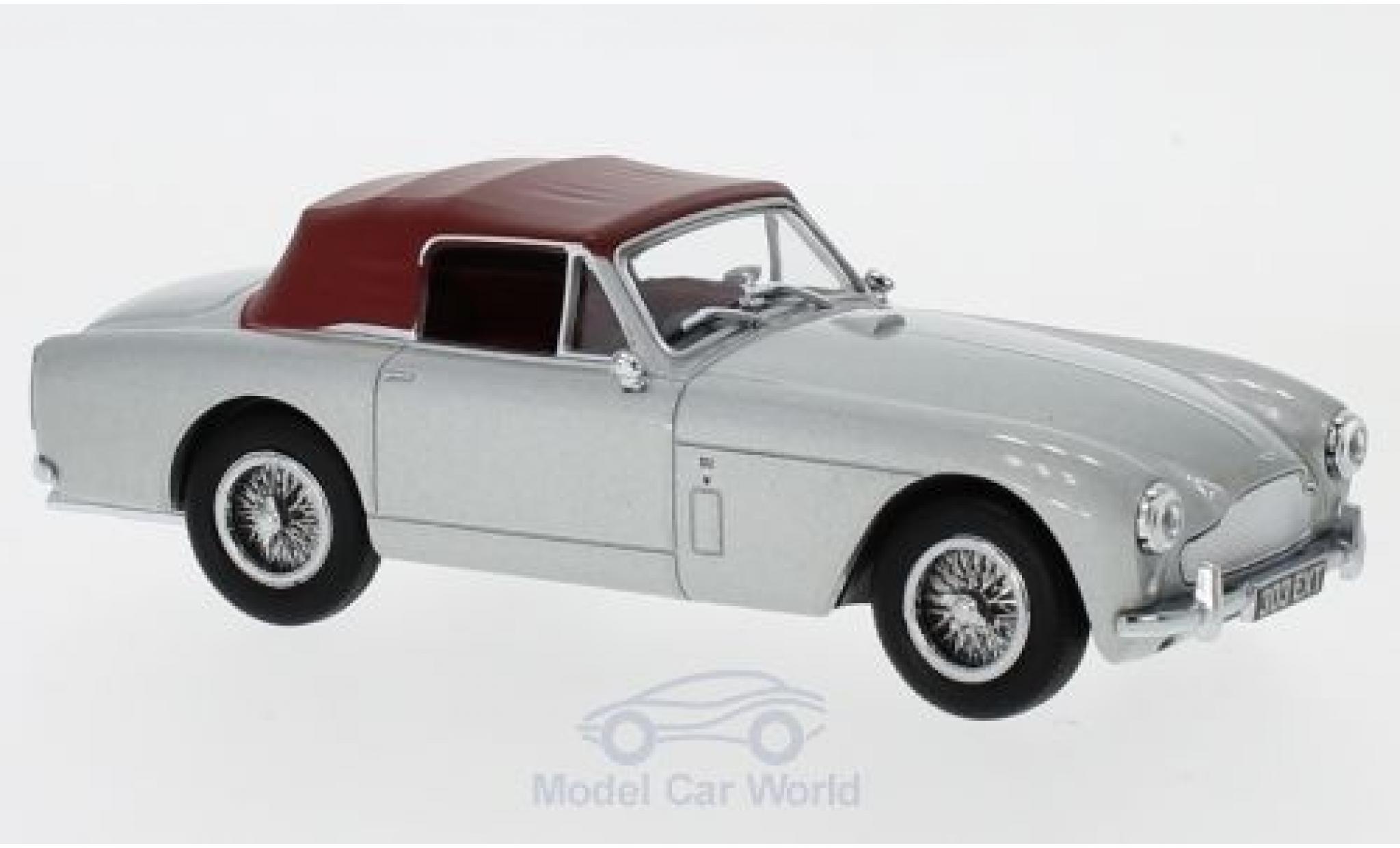 Aston Martin DB2 1/43 Oxford MKIII DHC metallic grijs/rood RHD modelauto