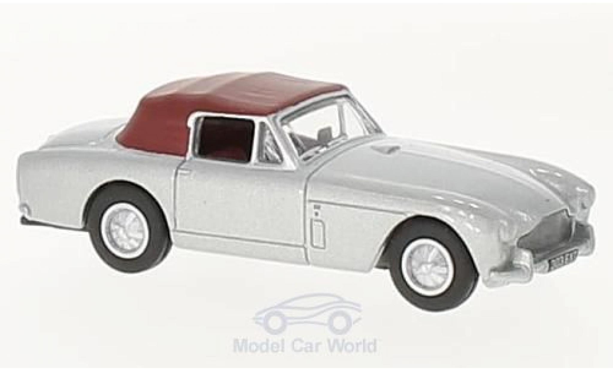 Aston Martin DB2 1/76 Oxford MkIII DHC grijs/matt-rood modelauto