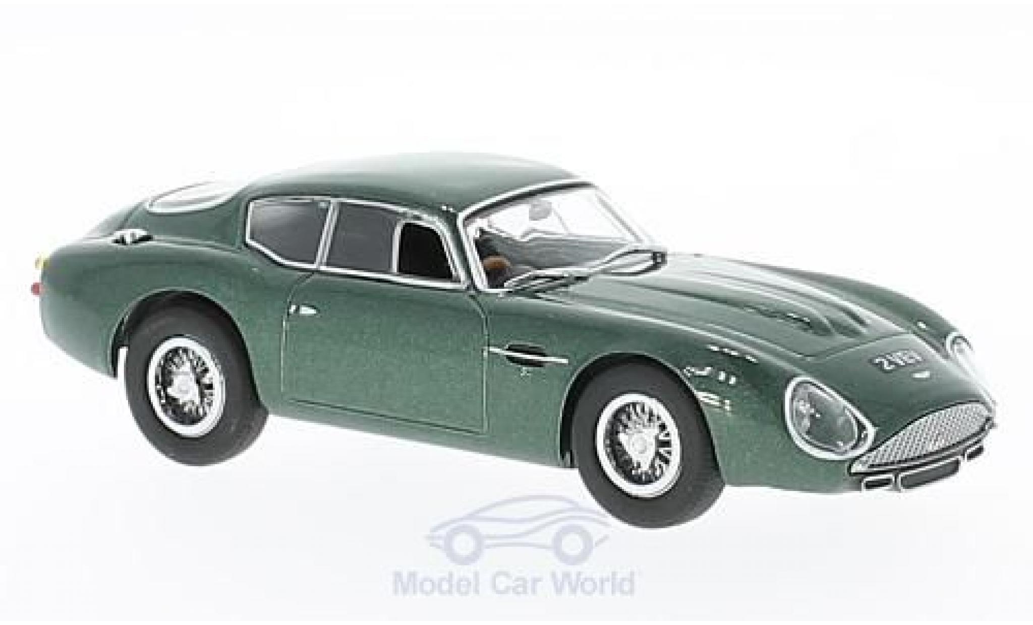 Aston Martin DB4 GT 1/43 Oxford GT Zagato metallic groen RHD modelauto