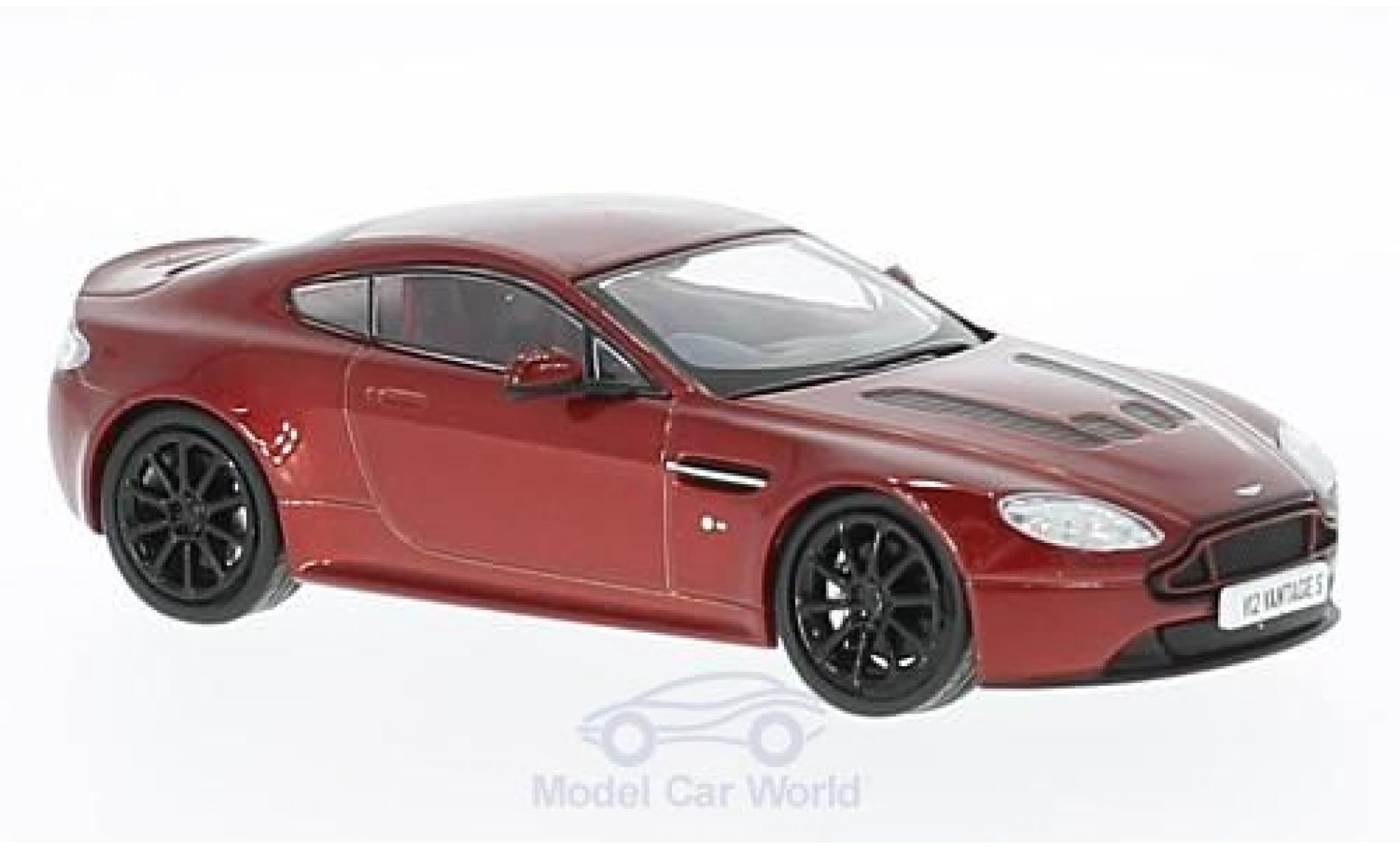 Aston Martin V12 Vantage 1/43 Oxford Vantage S metallic rood RHD modelauto