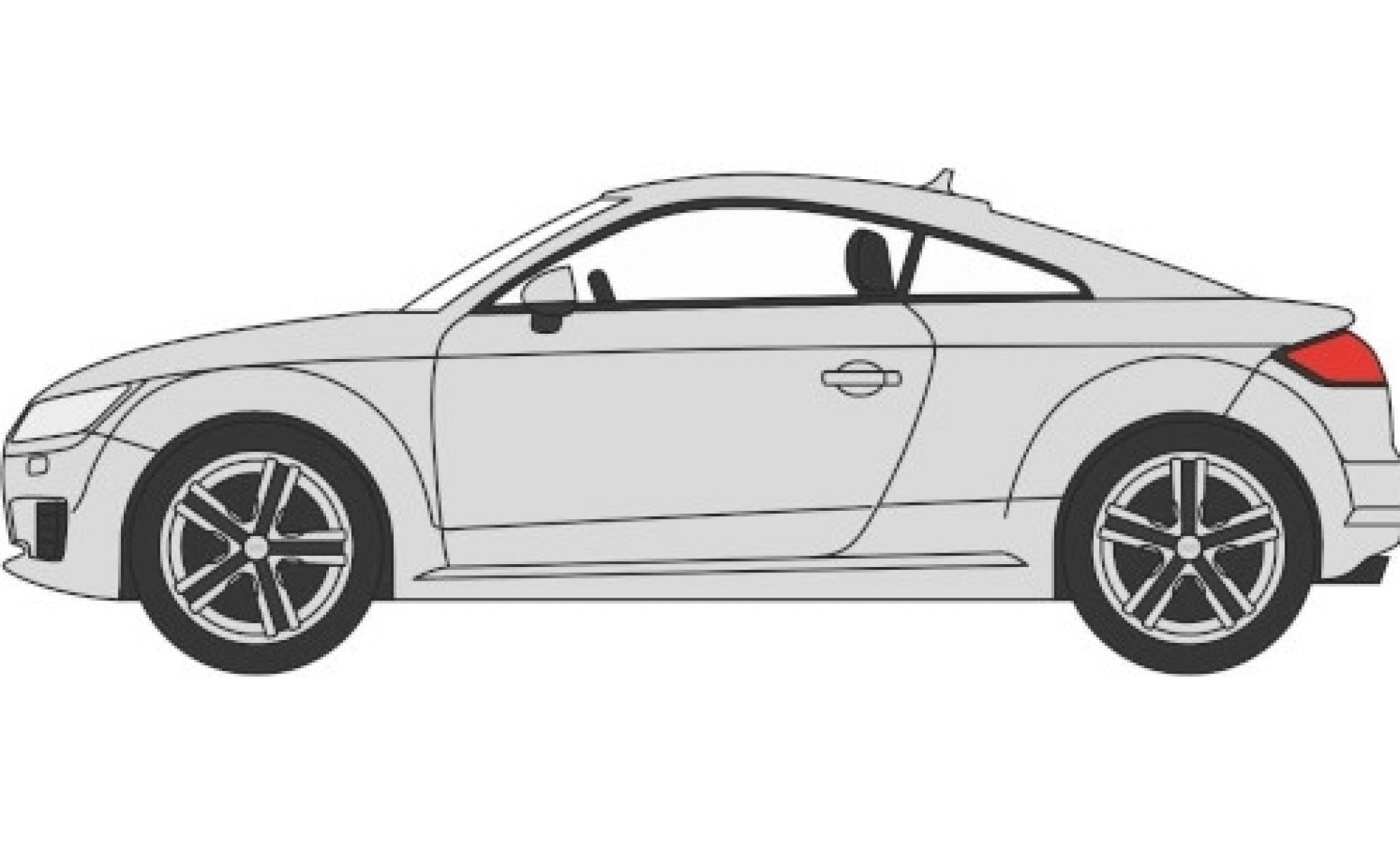 Audi TT 1/76 Oxford (FV) grijs RHD modelauto