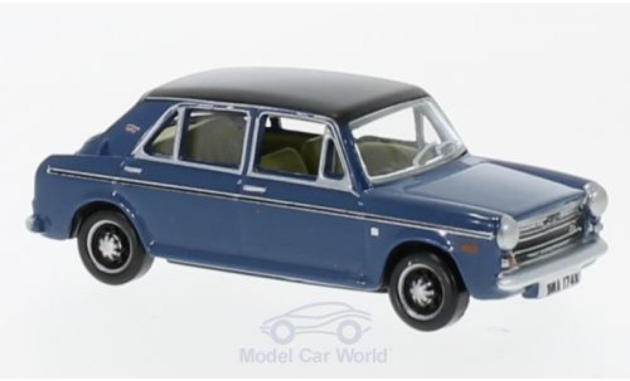 Austin 1300 1/76 Oxford blauw/zwart RHD modelauto