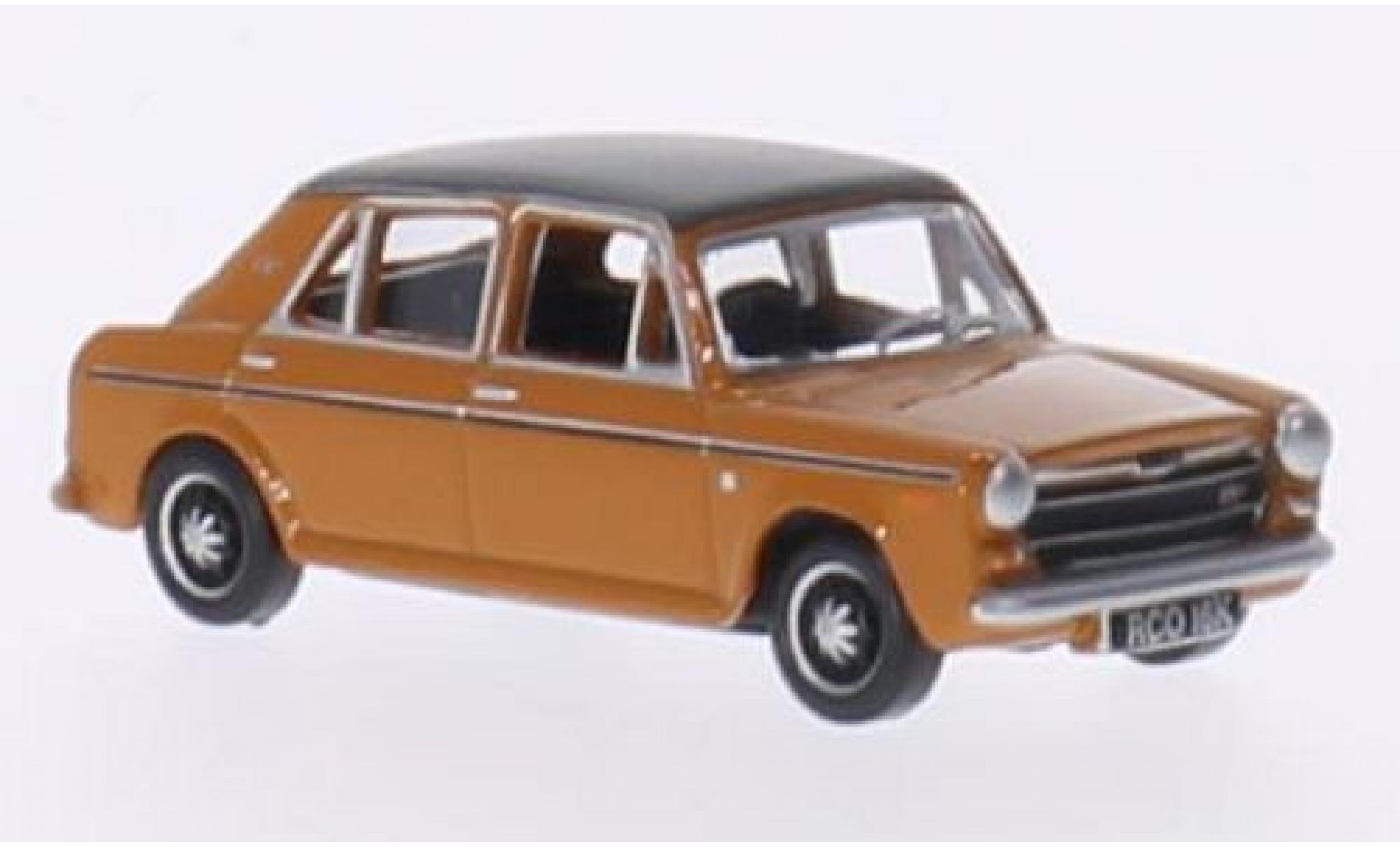 Austin 1300 1/76 Oxford bruin/zwart RHD modelauto