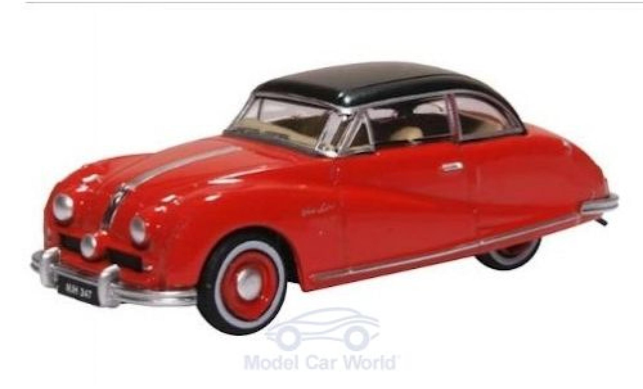 Austin Atlantic 1/76 Oxford Saloon rood/zwart modelauto