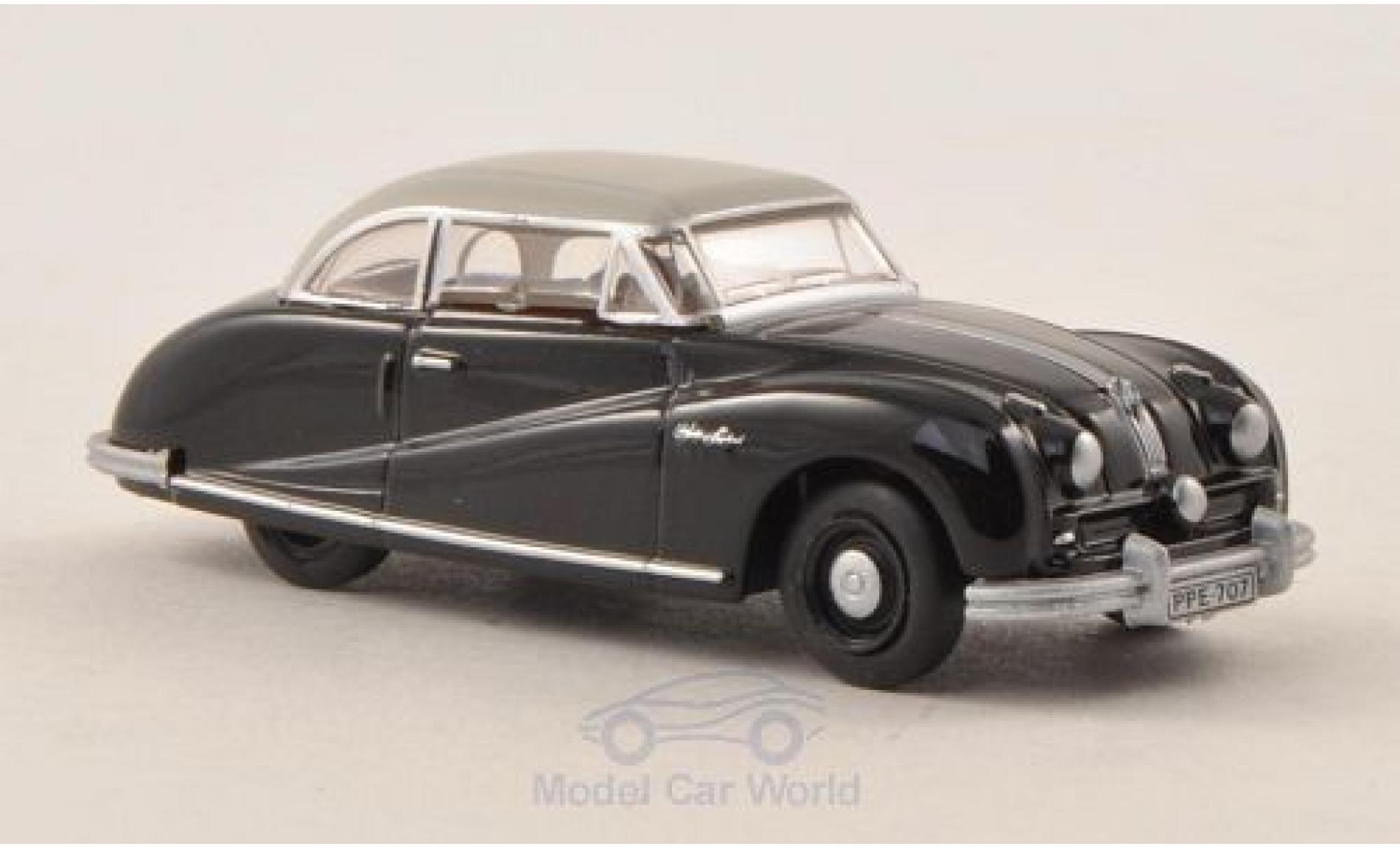 Austin Atlantic 1/76 Oxford Saloon zwart/grijs modelauto