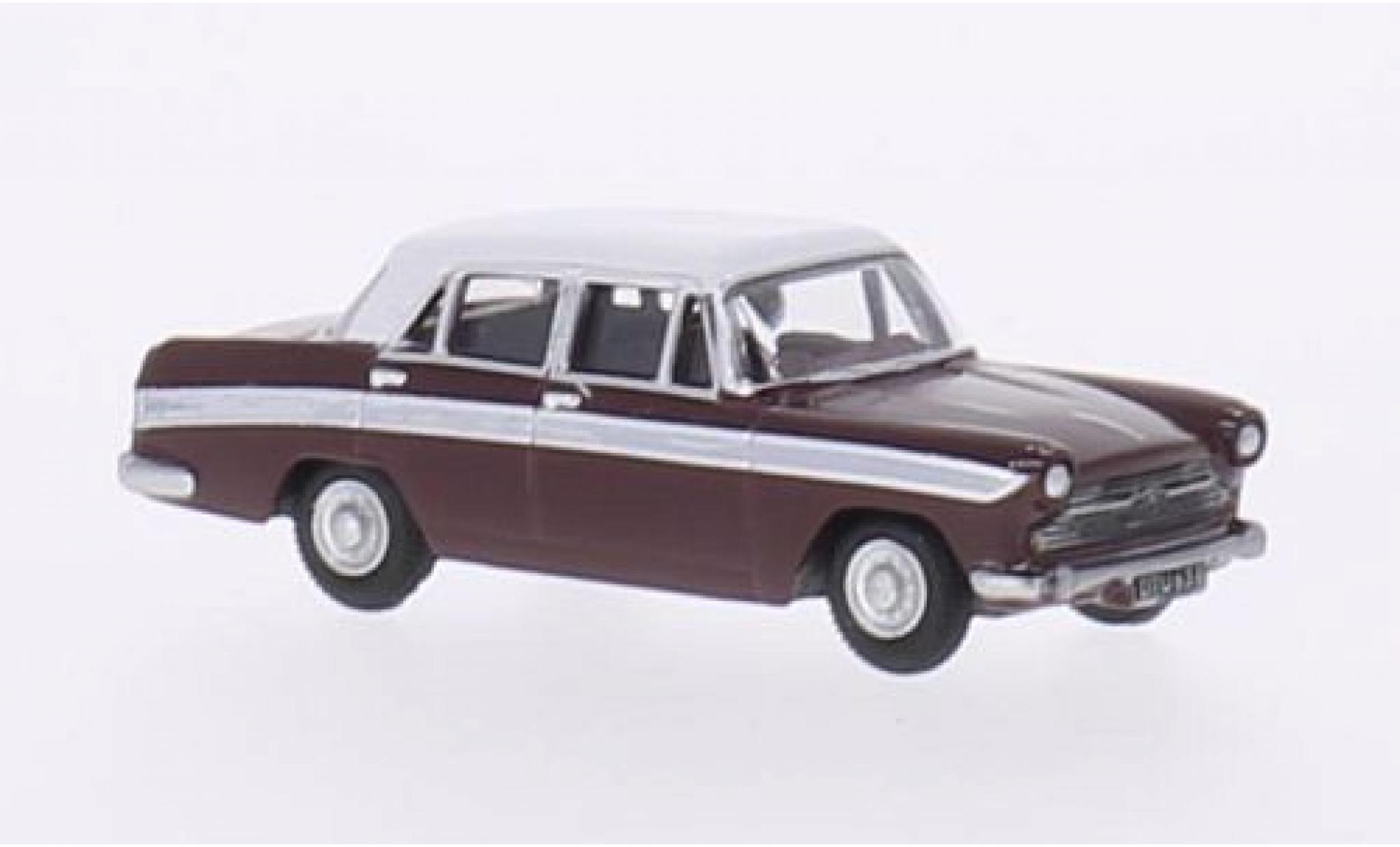 Austin Cambridge 1/76 Oxford A60 Farina rood/wit RHD modelauto