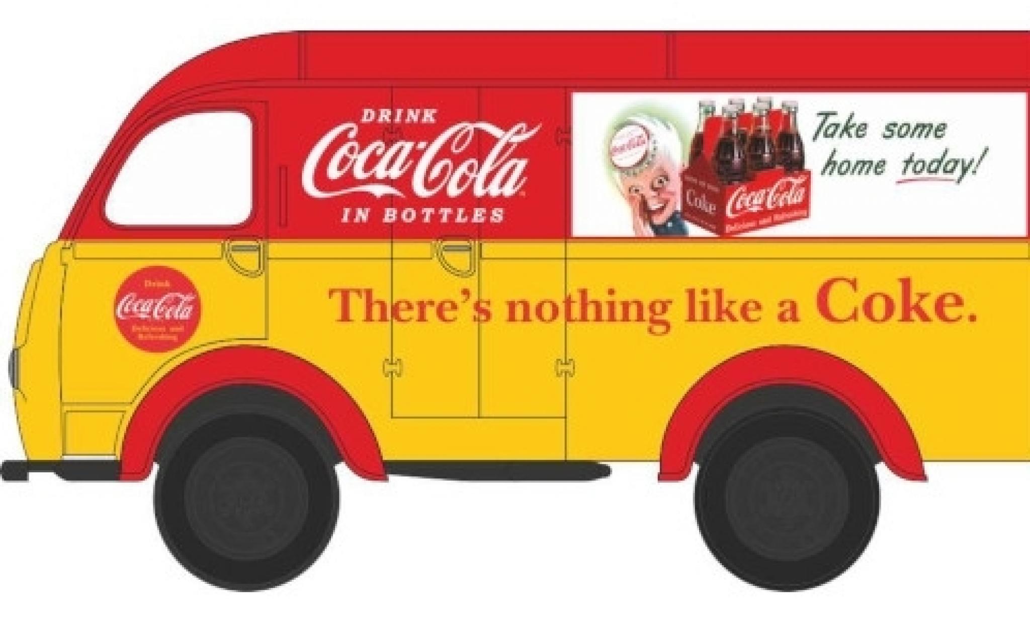 Austin K8 1/76 Oxford Threeway Van RHD Coca Cola modelauto