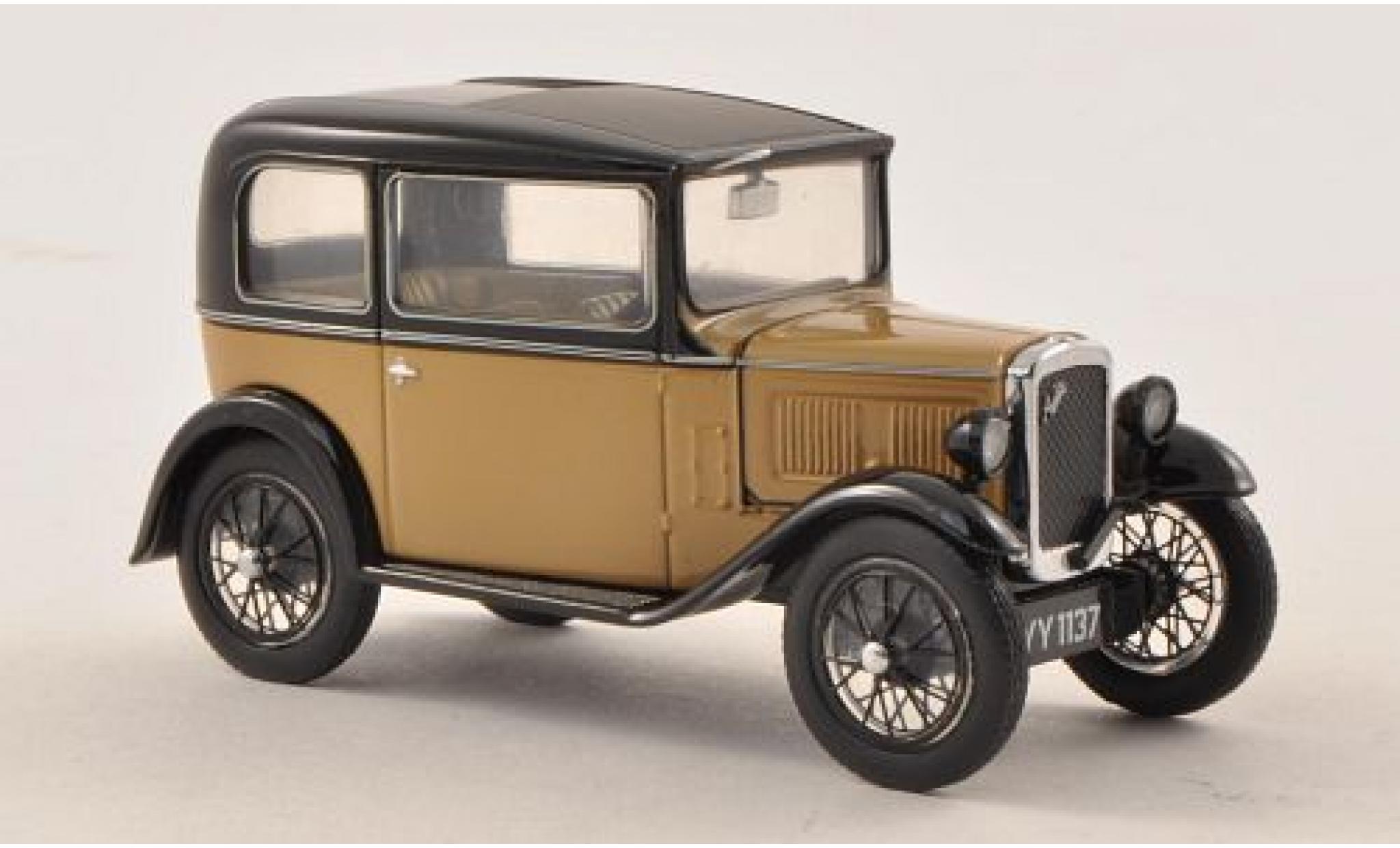 Austin Seven 1/43 Oxford RN Saloon beige/zwart modelauto