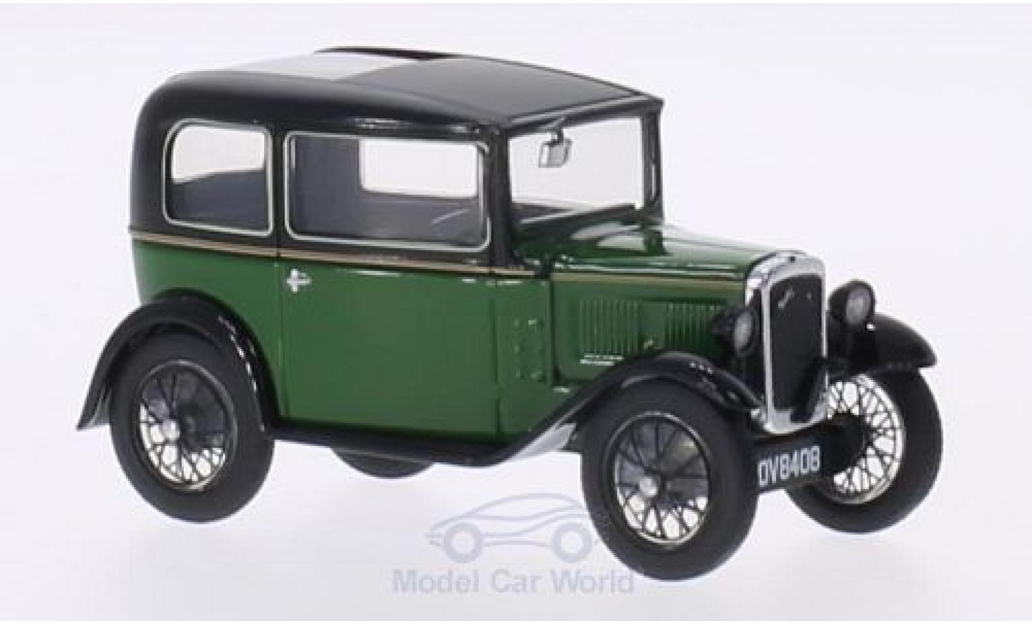 Austin Seven 1/43 Oxford RN Saloon groen/zwart RHD modelauto